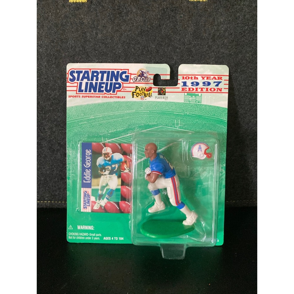 Kenner Starting Lineup Eddie George 1997 Houston Oilers NFL Figure with Card NEW